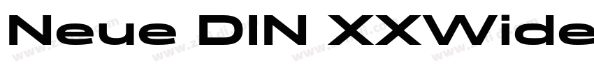 Neue DIN XXWide Regu字体转换